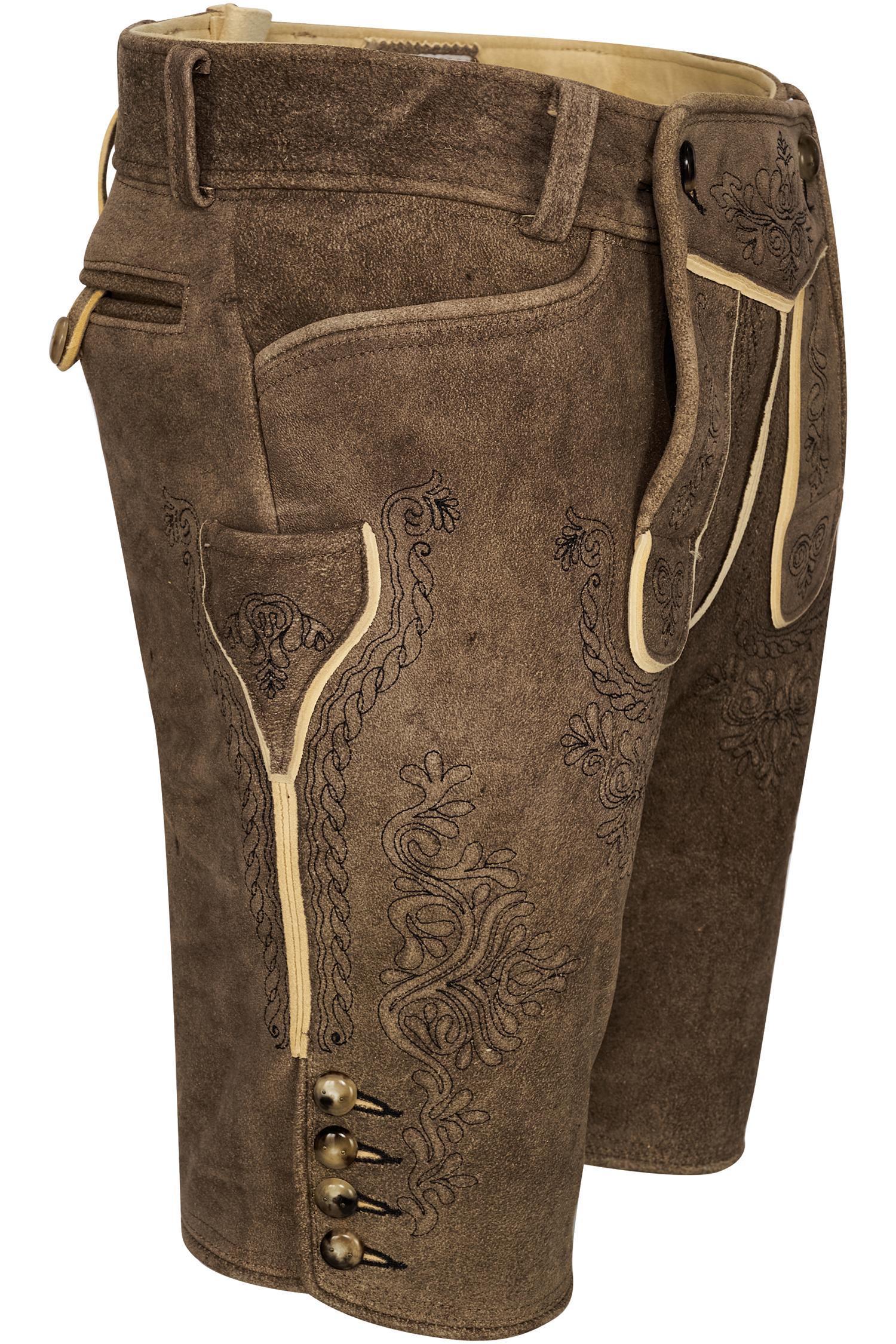 Stockerpoint Lederhose Hochries in Grau